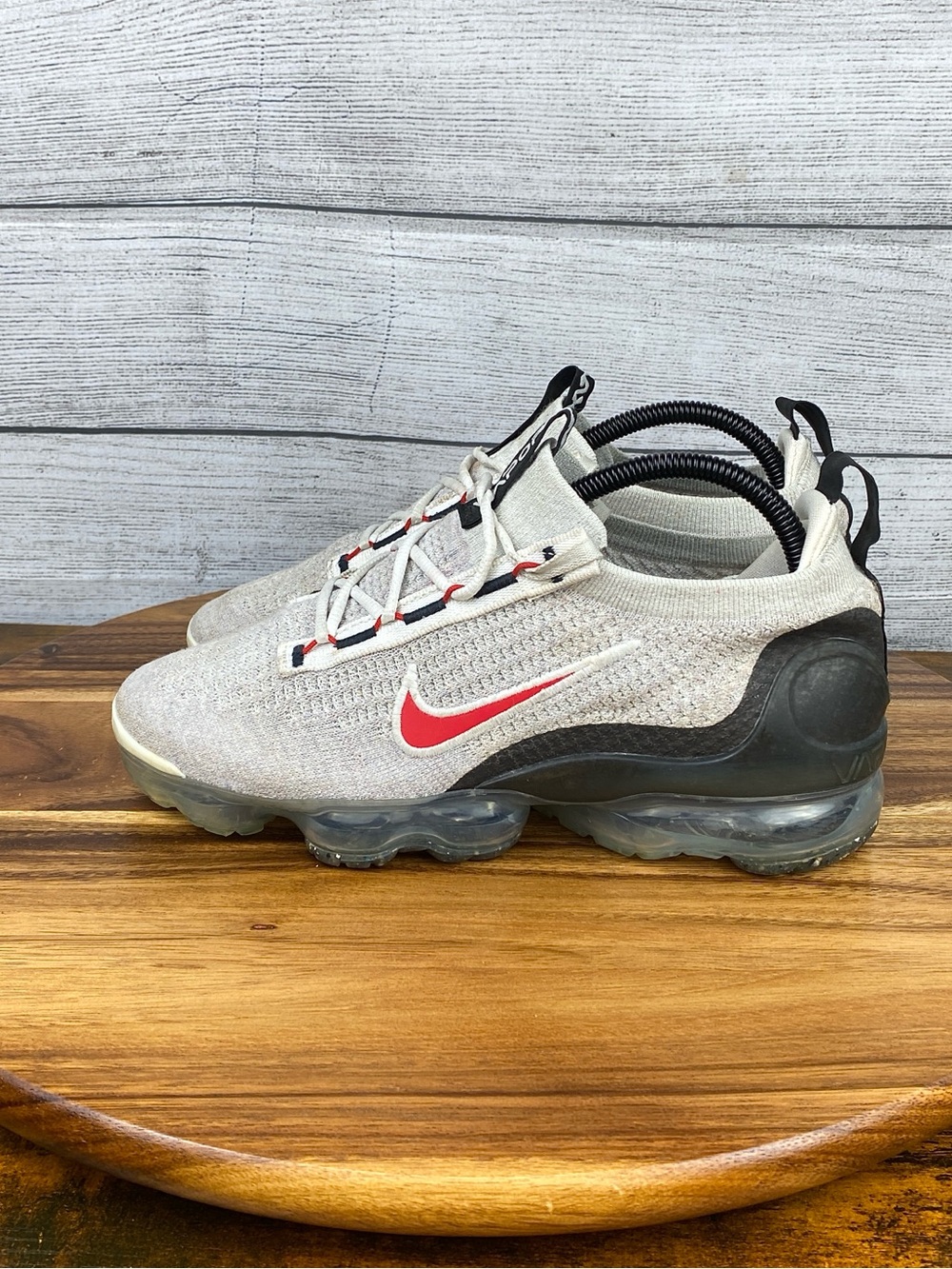 Nike Air VaporMax 2021 FK Light Bone University Red Men’s Shoe DH4085-003 Size 7